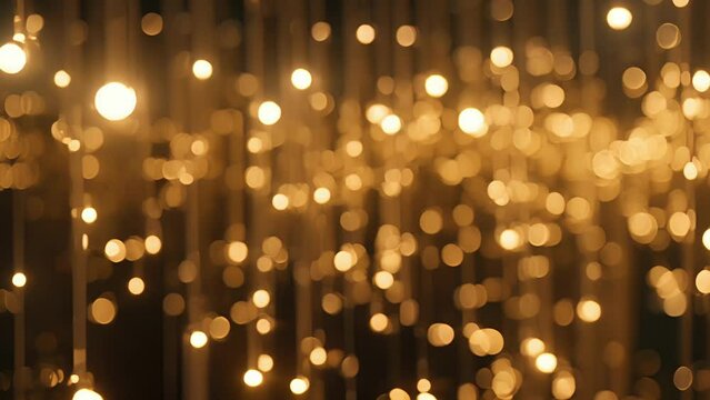 A cascade of flickering lights symbolizing the unification of two seemingly separate forces.