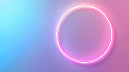 Fototapeta premium neon circle