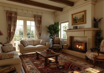 Western style living room interior design