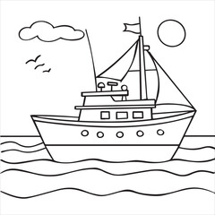 boat vector illustration