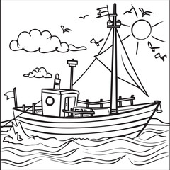 boat vector illustration