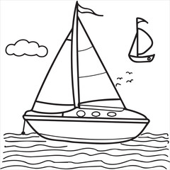 boat vector illustration