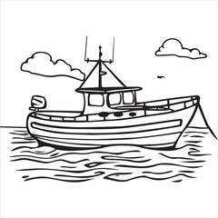 boat vector illustration