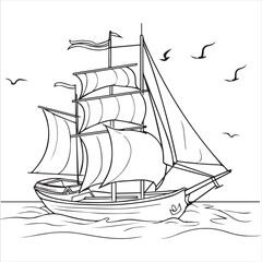 boat vector illustration
