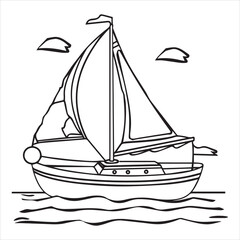 boat vector illustration