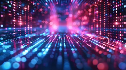 Abstract glitchy background, colorful pixelation and digital noise, modern and futuristic, high detail, digital rendering