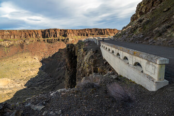Rustic bridge in American West
