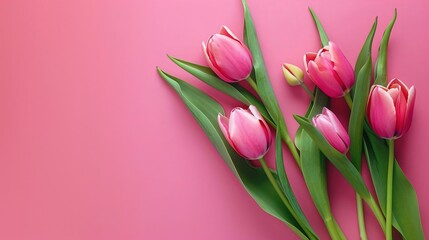 Pink tulip background