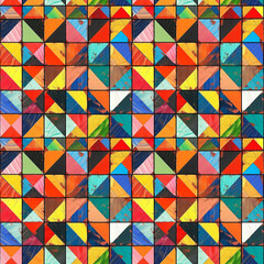 Fototapeta premium Multicolored abstract seamless pattern