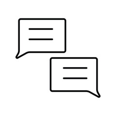 conversation icon with white background vector stock illustration