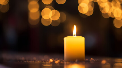 Light candles to celebrate Christmas.