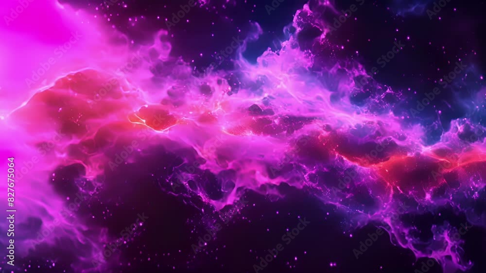 Poster a depiction of the churning dynamic nature of the strong force as gluons move and exchange within th