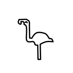 Stroke line icons set of animals. Simple symbols for app development and website design. Vector outline pictograms isolated on a white background. Pack of stroke icons