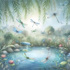 Tranquil Waters Captivating Nature Background for Your Creative Projects