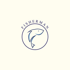 Tuna Fish Logo simple design