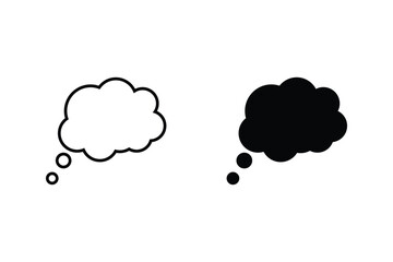 Chat speech bubble icon vector illustration on white background