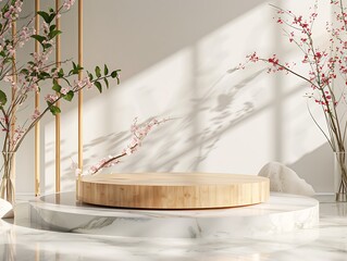 High-Quality Bamboo Podium Combining Aesthetics with Natural Beauty