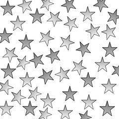 This illustration shows a view of the night sky full of shining stars