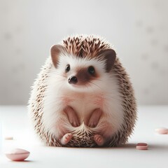 hedgehog in a basket