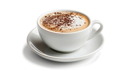 hot coffee white background cut out