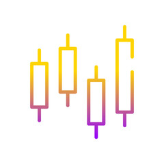 Candle Stick Gradient Linear