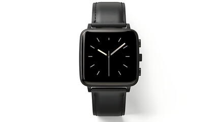 Wrist Smart Watch Mockup with Black Strap. Generative AI