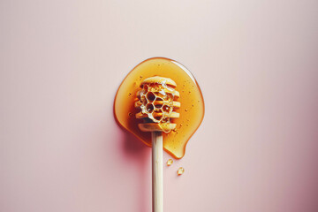 A honey, energetic healthy food, minimal concept