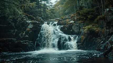 Naklejka premium beautiful waterfalls in the world