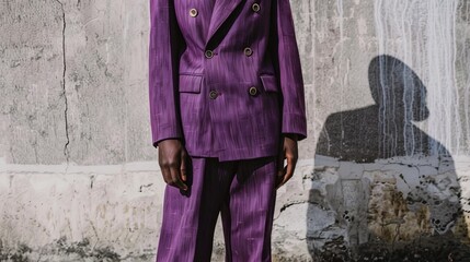 Purple Suit Trend: Upcycled and Sustainable Fashion Collection