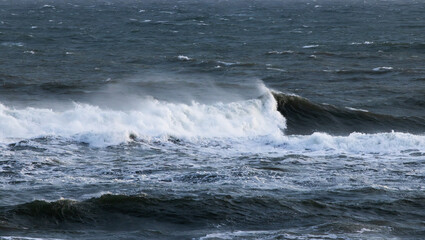 Ocean waves near the beach