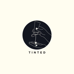 Auto car paint logo template with paint gun auto painting service logo design