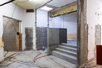 Neubau Baustelle im Rohbau