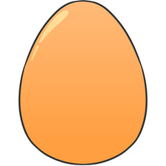 egg icon cartoon illustration
