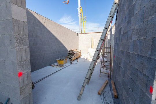 Neubau Baustelle im Rohbau