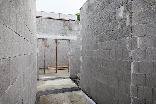 Neubau Baustelle im Rohbau