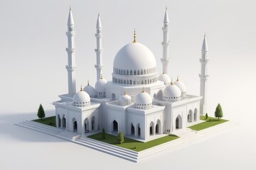 Obraz premium 3d rendering of mosque