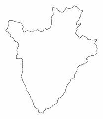 Obraz premium Burundi outline map