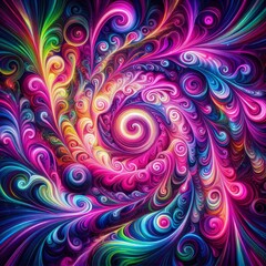 Obraz premiumabstract background with swirls