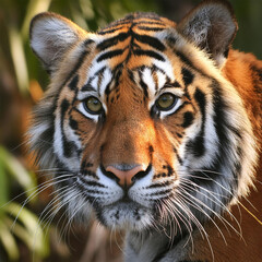 Obraz premium 호랑이, Tiger, 포유류, Mammal, 육식동물, Carnivore, 야생동물, Wildlife, 긴발톱, Long claws, 강력한, Powerful, 사냥, Hunting, 스토킹, Stalking, 가로등, Stripes, 아시아, Asia, 밀림, Jungle, 사육, Captivity, 멸종 위기, Endangered, 털, Fu