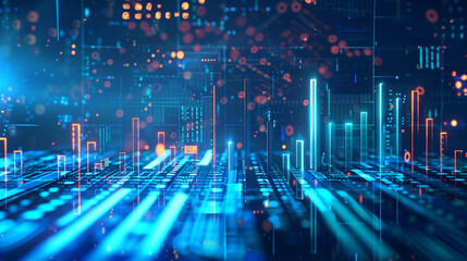 Financial data document graph chart report statistic marketing research development planning management strategy analysis accounting. Financial business technology hologram concept 