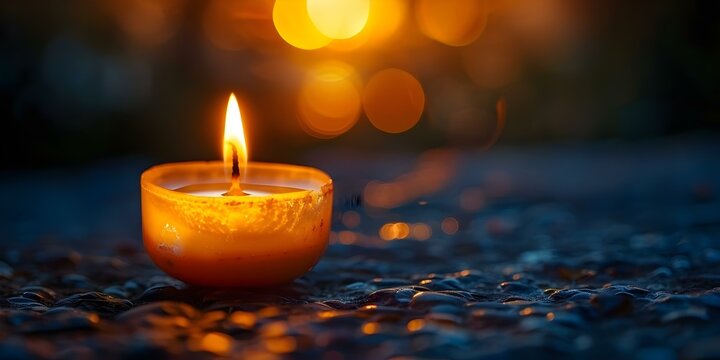 Embracing hope and resilience through the glow of light in difficult times. Concept Hopeful Moments, Resilience, Light in Darkness, Overcoming Challenges, Inner Strength