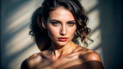 Fototapeta premium Portrait of a Beautiful Woman