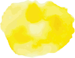 Yellow, gold watercolor abstract background, splash, stain, paint brush design element. Aquarelle hand drawn paper texture, liquid colour. Colourful texture, wash.