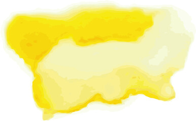 Obraz premium Yellow, gold watercolor abstract background, splash, stain, paint brush design element. Aquarelle hand drawn paper texture, liquid colour. Colourful texture, wash.