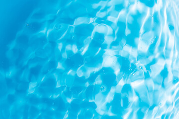 Macro blue water surface,Blur​ abstract​ of​ surface​ blue​ water. Abstract​ of​...