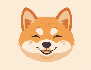 shiba inu dog face