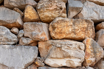 Natural Gigantic Rock Wall Background Texture - High Resolution Stone Surface