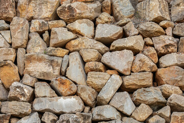 Rugged Stone Wall Surface Texture Background