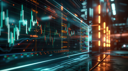 Real-Time Bitcoin Graphs on Digital Display