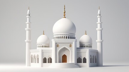 Obraz premium 3d rendering of mosque